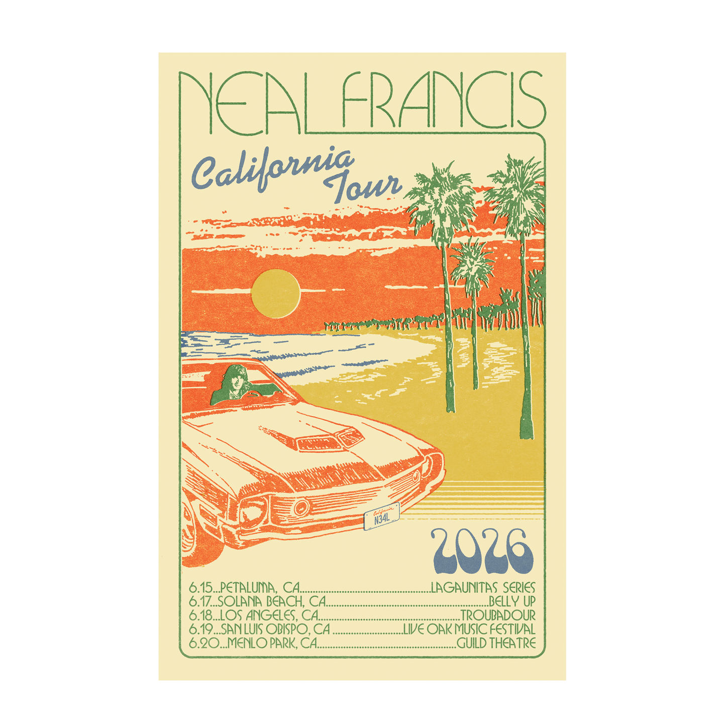 POSTER - FRANCIS CALIFORNIA TOUR 2026