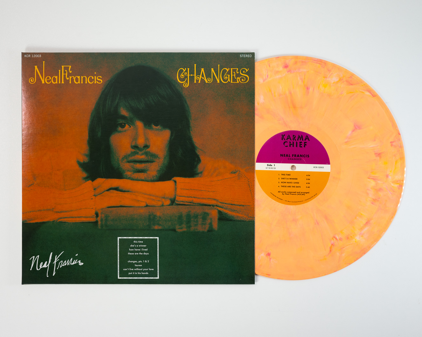 CHANGES PEACH FUZZ VINYL - SIGNED