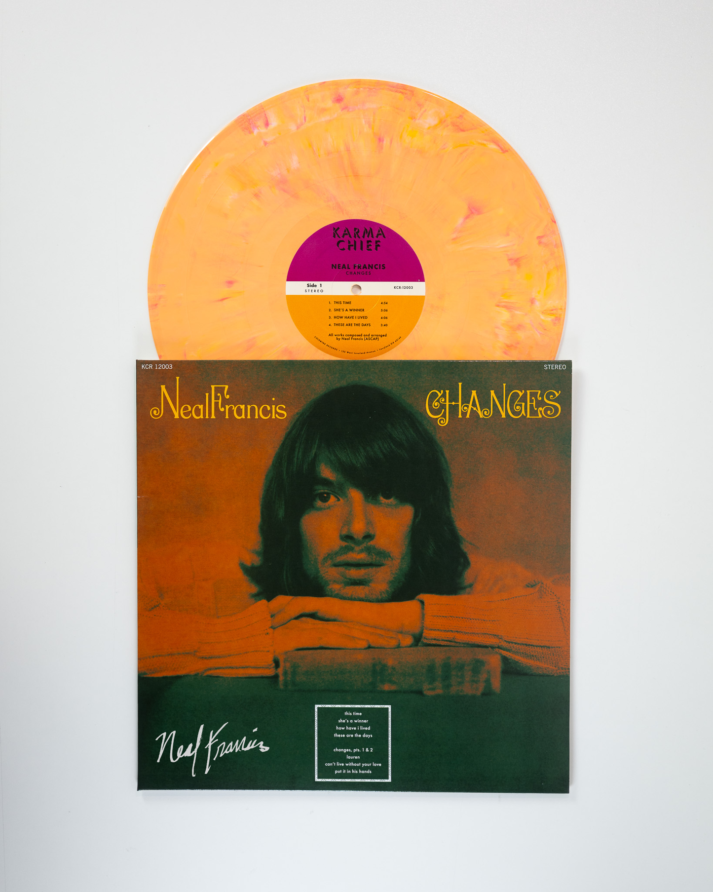 CHANGES PEACH FUZZ VINYL - SIGNED