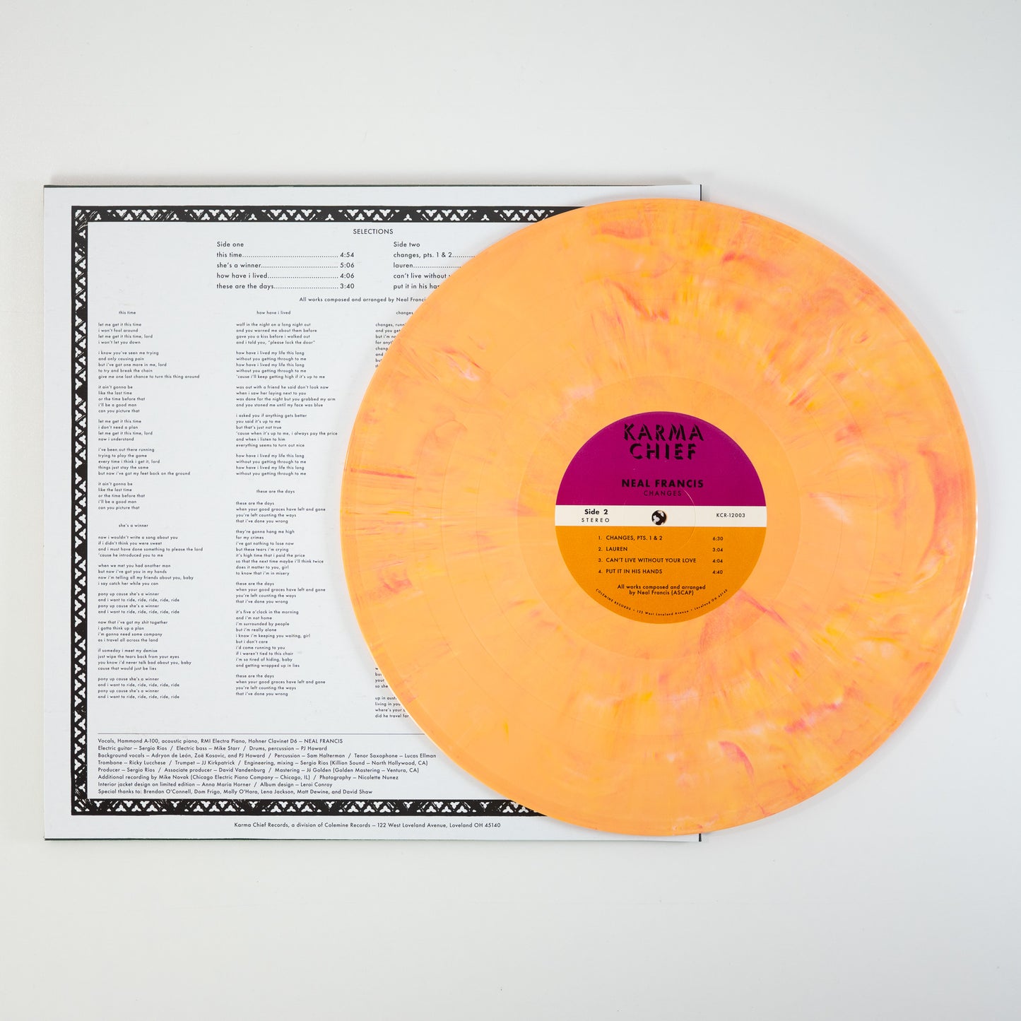 CHANGES PEACH FUZZ VINYL - SIGNED