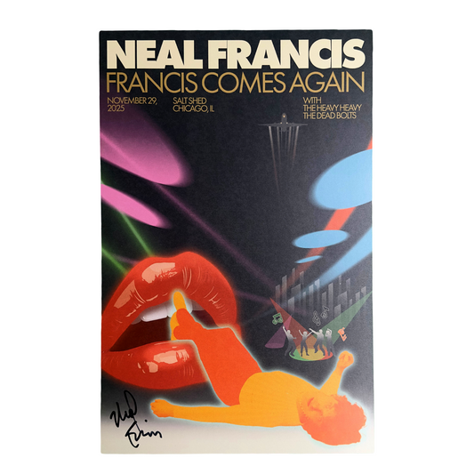 POSTER - FRANCIS COMES AGAIN AT SALT SHED 11.29.25 - BLACK